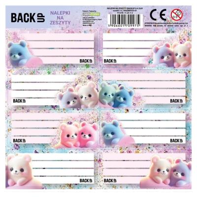 Opakowanie Nalepki na zeszyty Backup 8 a 23 (25szt) DERFORM