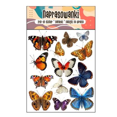 Opakowanie Naprasowanki Termo Naklejki na Ubrania Motyle