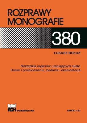 Okładka książki Narzędzia organów urabiających skały