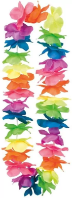 Opakowanie Naszyjnik hawajski Ohana deluxe tęczowy