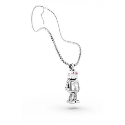 Opakowanie Naszyjnik robot srebrny