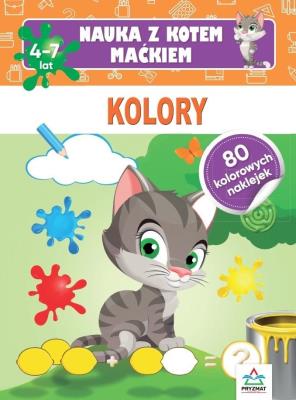 Okładka książki Nauka z kotem Maćkiem. Kolory