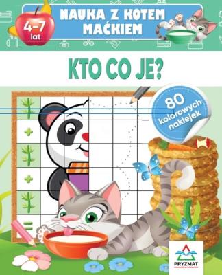 Nauka z kotem Maćkiem. Kto co je. Autor: Hristo Dimitrov. SmakLiter.pl Okładka książki Nauka z kotem Maćkiem. Kto co je