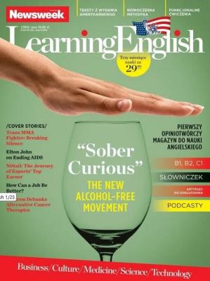 Okładka książki Newsweek Learning English 1/2025 Sober Courious...