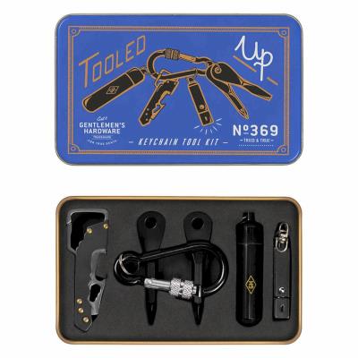 Niezbędnik podróżny Keychain Tool Kit w puszce. Wydawca: Gentlemen's Hardware. SmakLiter.pl Opakowanie Niezbędnik podróżny Keychain Tool Kit w puszce
