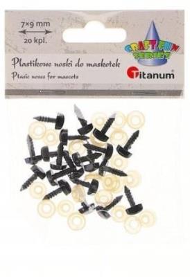 Nosy do maskotek plastikowe trójkątne 9x7mm 20szt. Wydawca: Titanum. SmakLiter.pl Opakowanie Nosy do maskotek plastikowe trójkątne 9x7mm 20szt