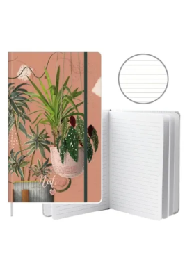 Opakowanie Notatnik A5/80K linia Liście Rośliny