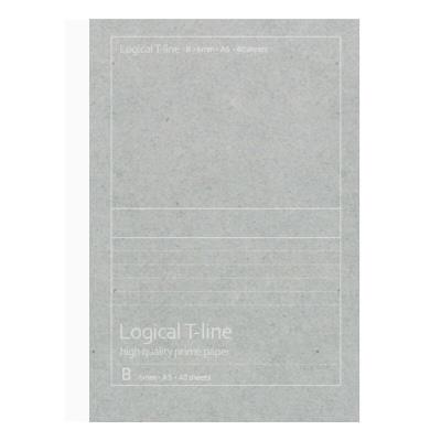 Opakowanie Notatnik A5 Logical T-Line w linie szary