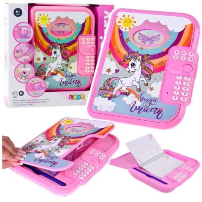 Opakowanie Notatnik na kod jednorożec różowy