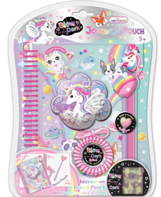 Opakowanie Notatnik na spirali w saszetce Jednorożec