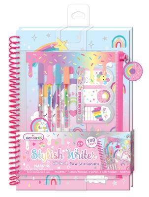 Opakowanie Notatnik na spirali w saszetce z akcesoriami