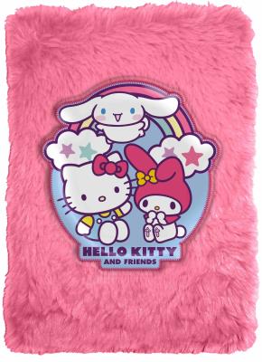 Notatnik pluszowy Hello Kitty HK50186. Wydawca: Kids Euroswan. SmakLiter.pl Opakowanie Notatnik pluszowy Hello Kitty HK50186