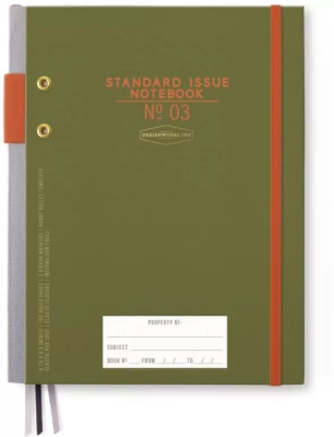 Notatnik Standard Issue Army Green&Chili. Wydawca: Designworks Ink. SmakLiter.pl Opakowanie Notatnik Standard Issue Army Green&Chili