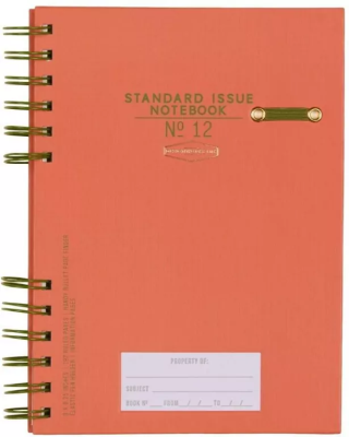 Notatnik Standard Issue No.12 Army Green + Chili. Wydawca: Designworks Ink. SmakLiter.pl Opakowanie Notatnik Standard Issue No.12 Army Green + Chili