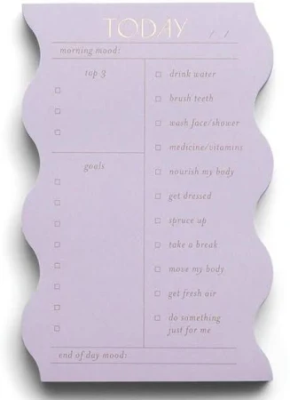 Notatnik Wavy Daily Lilac. Wydawca: Designworks Ink. SmakLiter.pl Opakowanie Notatnik Wavy Daily Lilac