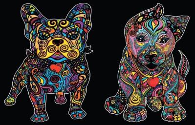 Opakowanie Notatnik Welwetowy A5 Pieski