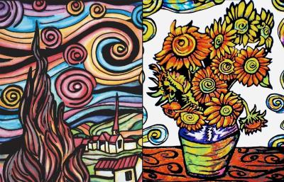 Opakowanie Notatnik Welwetowy A5 Vincent van Gogh