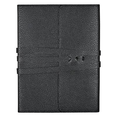 Opakowanie Notatnik wiązany ze sztucznej skóry czarny