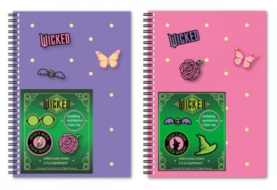 Opakowanie Notes A5/80K z przypinkami Wicked mix