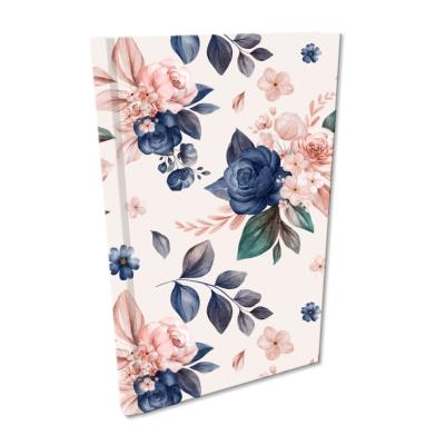 Opakowanie Notes A5 kratka Soft Touch Niebieskie Róże