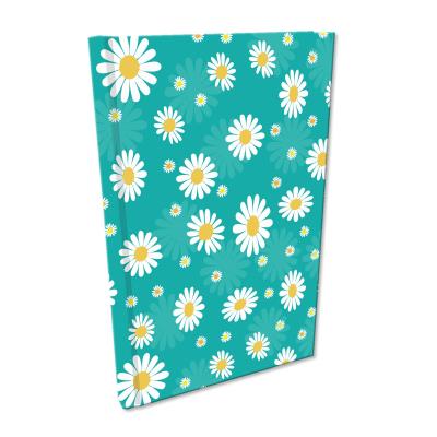 Notes A5 kratka Soft Touch Stokrotki na turkusie. Wydawca: EV-Corp. SmakLiter.pl Opakowanie Notes A5 kratka Soft Touch Stokrotki na turkusie