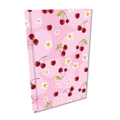 Notes A5 kratka Soft Touch Wisienki w różu. Wydawca: EV-Corp. SmakLiter.pl Opakowanie Notes A5 kratka Soft Touch Wisienki w różu