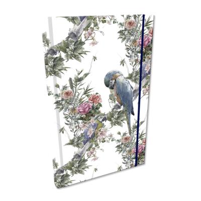 Notes A5 kratka z gumką Soft Touch Boho Papugi. Wydawca: EV-Corp. SmakLiter.pl Opakowanie Notes A5 kratka z gumką Soft Touch Boho Papugi