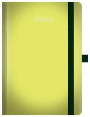 Opakowanie Notes A5 pastelowy z gumką seledynowy kratka biały papier