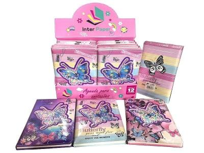 Opakowanie Notes A5 w kratkę Motyle MIX