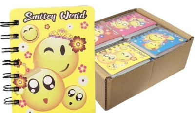 Notes A6 Emotki MIX. Wydawca: Merkpol. SmakLiter.pl Opakowanie Notes A6 Emotki MIX