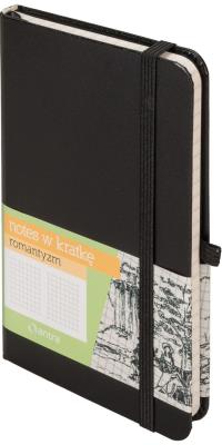 Opakowanie Notes A6 kieszonkowy z gumką Romantyzm kratka