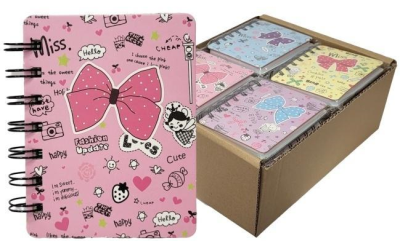 Notes A6 Kokardy MIX. Wydawca: Merkpol. SmakLiter.pl Opakowanie Notes A6 Kokardy MIX