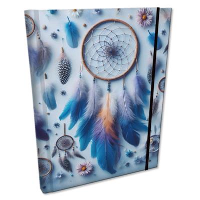 Notes B6 kratka z gumką Soft Touch Łapacze Blue. Wydawca: EV-Corp. SmakLiter.pl Opakowanie Notes B6 kratka z gumką Soft Touch Łapacze Blue