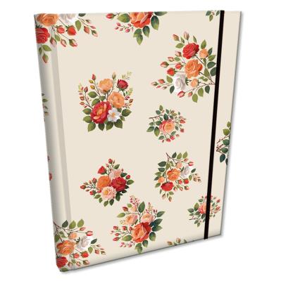 Notes B6 kratka z gumką Soft Touch Róże W Beżu. Wydawca: EV-Corp. SmakLiter.pl Opakowanie Notes B6 kratka z gumką Soft Touch Róże W Beżu