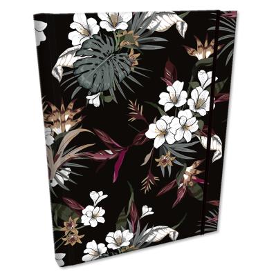 Notes B6 kratka z gumką Soft Touch Tropikalne Kwiaty. Wydawca: EV-Corp. SmakLiter.pl Opakowanie Notes B6 kratka z gumką Soft Touch Tropikalne Kwiaty