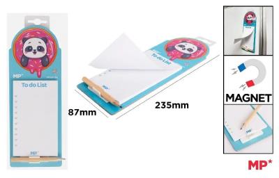 Opakowanie Notes magnetyczny na lodówkę z ołówkiem - Panda