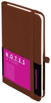 Opakowanie Notes memofix B6 kratka Brązowy