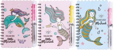 Notes na spirali z długopisem Mermaid 30K 81985. Wydawca: Centrum. SmakLiter.pl Opakowanie Notes na spirali z długopisem Mermaid 30K 81985