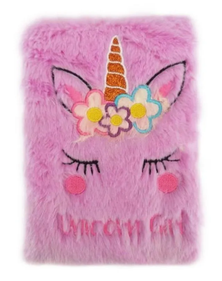 Opakowanie Notes pluszowy A5/80K Jednorożec EASY