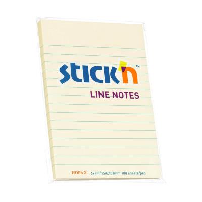 Opakowanie Notes samoprzylepny 152x101mm 100K żółty pastel