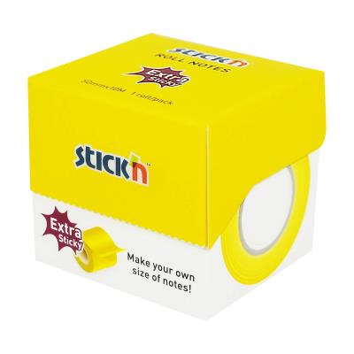 Opakowanie Notes samoprzylepny 50mmx10m na rolce żółty neon