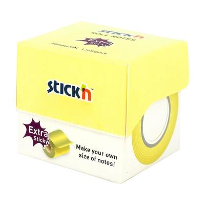 Opakowanie Notes samoprzylepny 50mmx10m na rolce żółty pastel