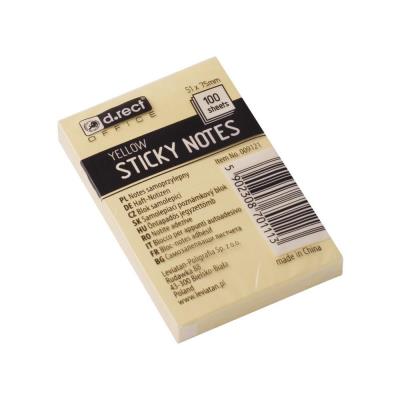 Opakowanie Notes samoprzylepny Żółty 51x75mm (12szt)