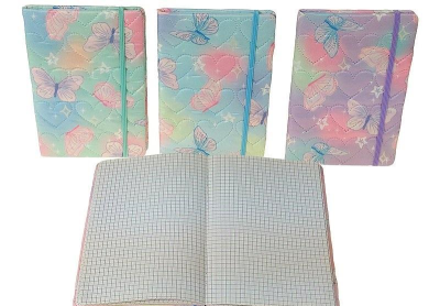 Opakowanie Notes z gumką Motyle MIX