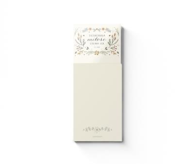 Opakowanie Notes z Magnesem - Doskonała miłość - kwiaty