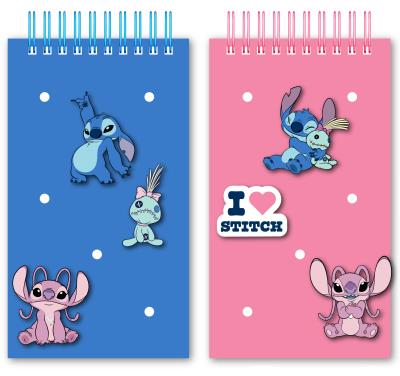 Notes z silikonową okładką oraz przypinkami Stitch 15x 8,5cm 1szt.mix. Wydawca: Beniamin. SmakLiter.pl Opakowanie Notes z silikonową okładką oraz przypinkami Stitch 15x 8,5cm 1szt.mix