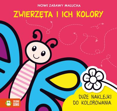 Okładka książki Nowe zabawy malucha. Zwierzęta i ich kolory - uszkodzone