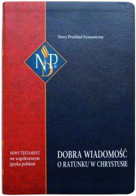 Okładka książki Nowy Testament NPD, pełnokolorowa z paginatorami
