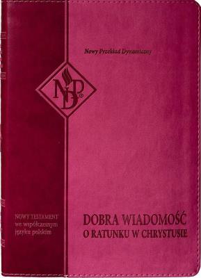 Okładka książki Nowy Testament NPD, różowa z paginatorami