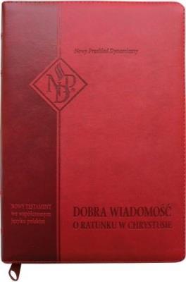 Okładka książki Nowy Testament NPD suwak paginatory czerwony